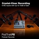 PodTrak P8 Podcast Recorder - Availabe on Rent