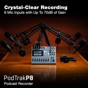 PodTrak P8 Podcast Recorder - Availabe on Rent